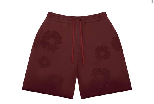 Denim Tears Cotton Wreath Sweatshorts ‘Maroon’